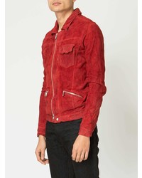 Мужской красный бомбер от Giorgio Brato