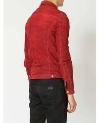 Мужской красный бомбер от Giorgio Brato