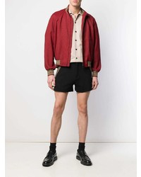 Мужской красный бомбер от Fendi