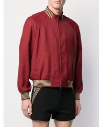 Мужской красный бомбер от Fendi