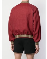 Мужской красный бомбер от Fendi