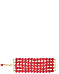 Красный браслет из бисера от Chanel