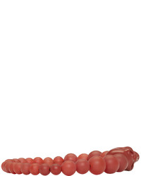 Мужской красный браслет из бисера от Alexander McQueen