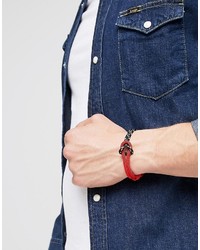 Мужской красный браслет от Icon Brand