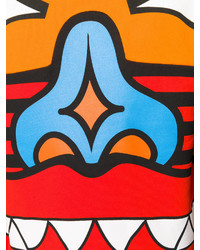 Мужской красный вязаный свитер с круглым вырезом от Givenchy