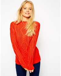 Женский красный вязаный свитер от Asos