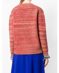 Женский красный вязаный свитер от Marni