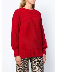 Женский красный вязаный свитер от P.A.R.O.S.H.