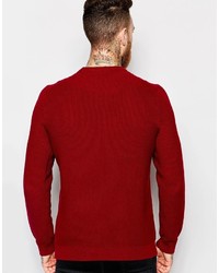 Мужской красный вязаный свитер от Ted Baker