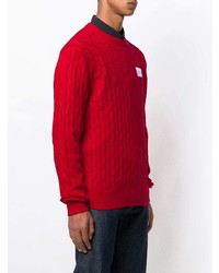 Мужской красный вязаный свитер от Calvin Klein Jeans
