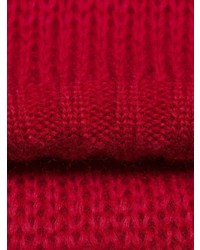 Женский красный вязаный свитер от Prada