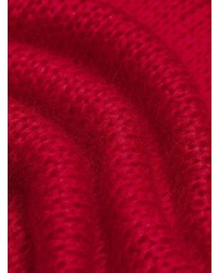 Женский красный вязаный свитер от Prada