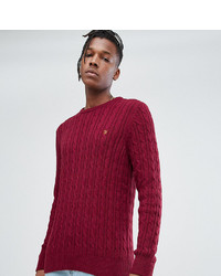 Мужской красный вязаный свитер от Farah