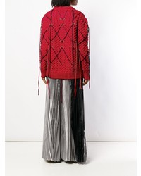 Женский красный вязаный свитер от Calvin Klein 205W39nyc