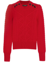 Женский красный вязаный свитер от Isabel Marant