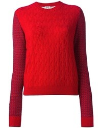 Женский красный вязаный свитер от Kenzo