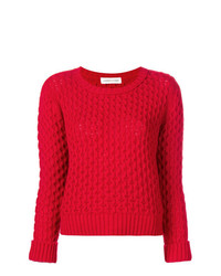 Женский красный вязаный свитер от Lamberto Losani