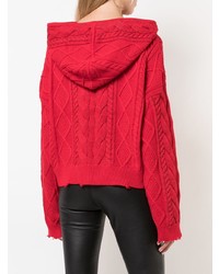 Женский красный вязаный свитер от RtA