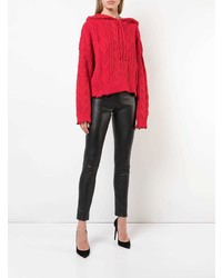 Женский красный вязаный свитер от RtA