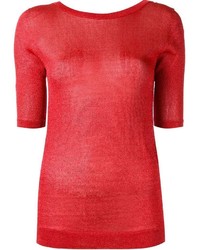 Женский красный вязаный свитер от Missoni