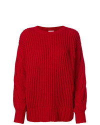 Женский красный вязаный свитер от P.A.R.O.S.H.