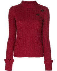 Женский красный вязаный свитер от RED Valentino