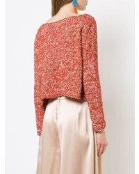 Женский красный вязаный свитер от Voz