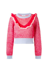 Женский красный вязаный свитер от Vivetta