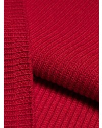 Красный вязаный свободный свитер от Stella McCartney