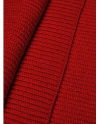 Красный вязаный свободный свитер от Stella McCartney