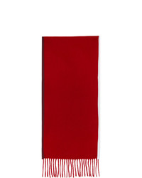 Мужской красный вязаный шарф от Daniel W. Fletcher