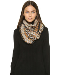 Женский красный вязаный шарф от Missoni