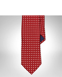 Красный галстук в горошек
