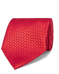 Мужской красный галстук с принтом от Charvet