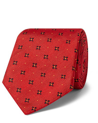Мужской красный галстук с принтом от Kingsman