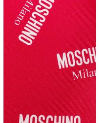 Мужской красный галстук с принтом от Moschino