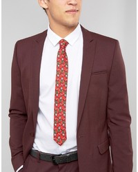 Мужской красный галстук от Asos