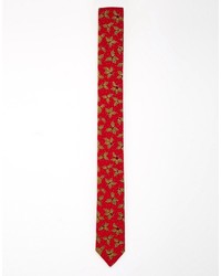 Мужской красный галстук от Reclaimed Vintage