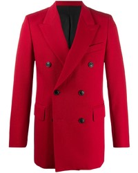 Мужской красный двубортный пиджак от Ami