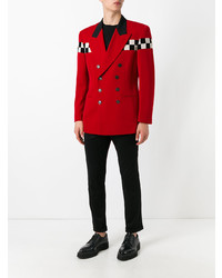 Мужской красный двубортный пиджак от Jean Paul Gaultier Vintage