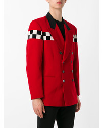 Мужской красный двубортный пиджак от Jean Paul Gaultier Vintage