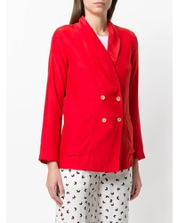 Женский красный двубортный пиджак от P.A.R.O.S.H.