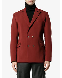 Мужской красный двубортный пиджак от Martine Rose