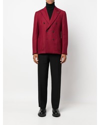 Мужской красный двубортный пиджак от Lardini