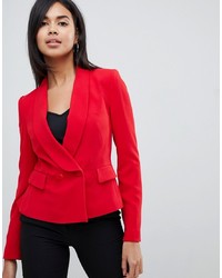 Женский красный двубортный пиджак от Karen Millen