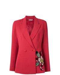 Женский красный двубортный пиджак от Martha Medeiros
