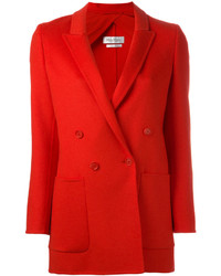 Женский красный двубортный пиджак от Max Mara
