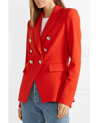 Женский красный двубортный пиджак от Veronica Beard