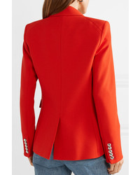 Женский красный двубортный пиджак от Veronica Beard