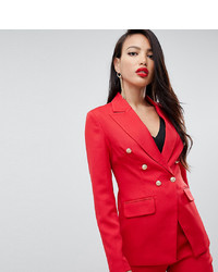 Женский красный двубортный пиджак от Missguided Tall